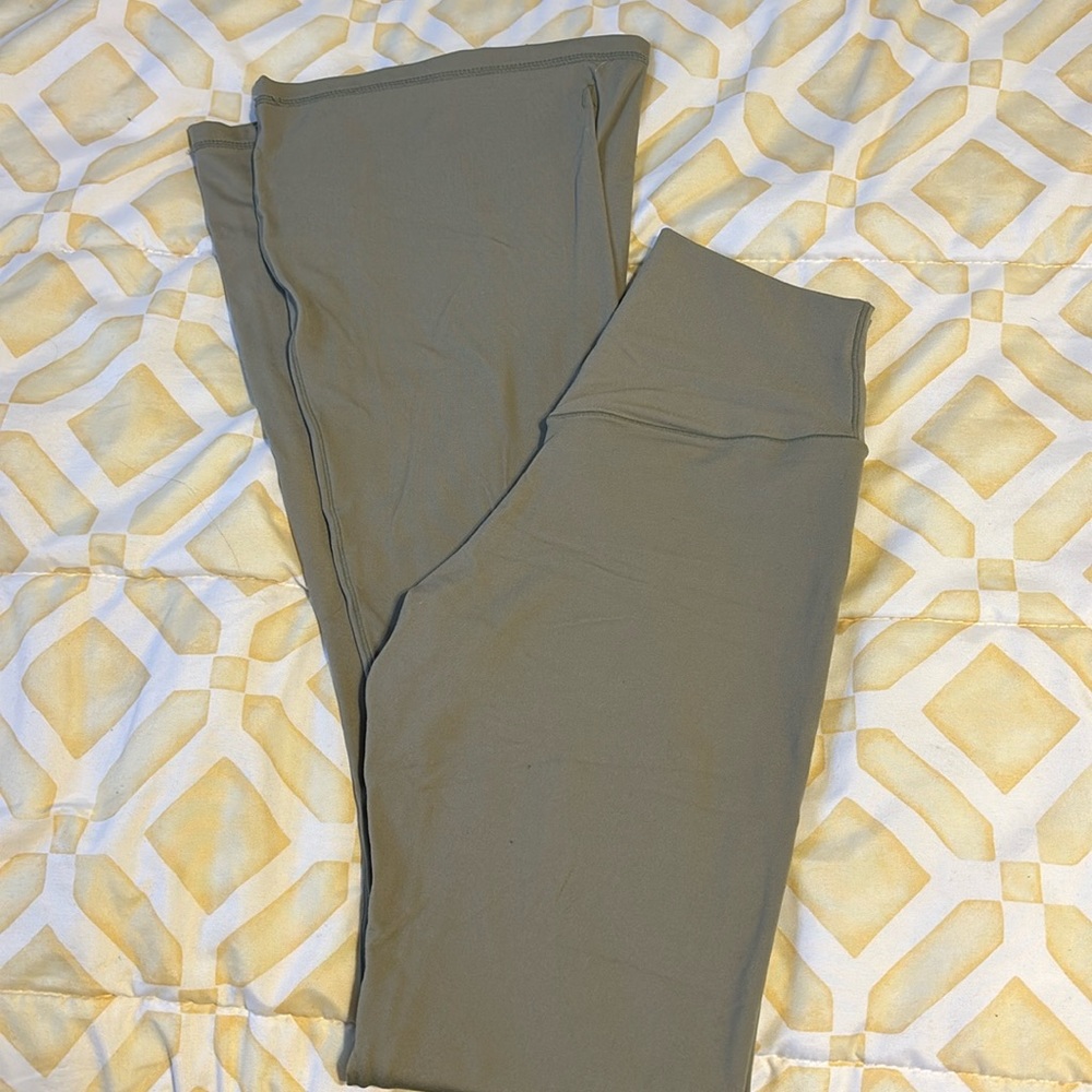 High rise Olive green yoga pants